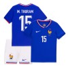 Maillot de Supporter France M. Thuram 15 Domicile Euro 2024 Pour Enfant